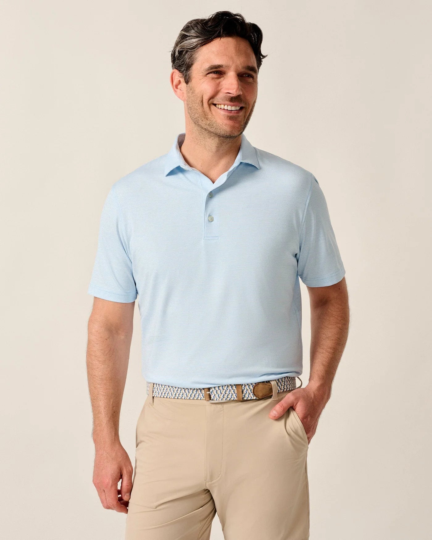 Performance Jersey Polo - Lyndonn Stripe