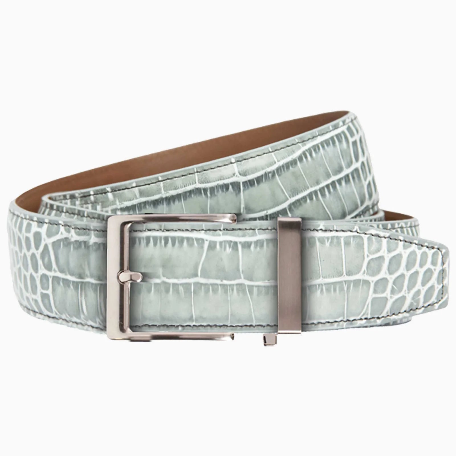 NexBelt Kayiman Pearl Grey Dress Ratchet Belt